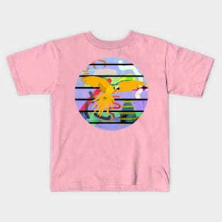 Yellow Parrot Kids T-Shirt